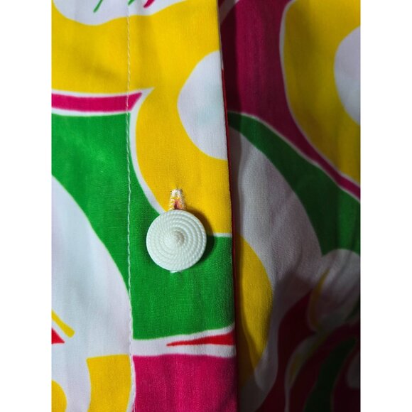 Susan Graver Sleeveless Button Front Top Size Medium Groovy Vintage Art NWT - Picture 4 of 11